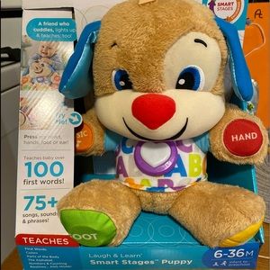 Brand new fisher price learning stuffed animal.